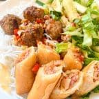 Best Grilled Meatballs & Eggroll With Rice Noodle- Bun nem nuong cha gio in San Francisco, CA